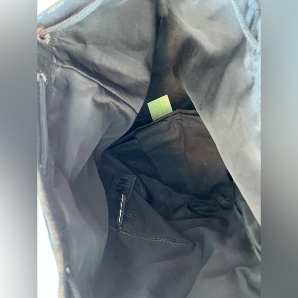 Pewter Black ATM Anthony Thomas Melillo Metallic Nubuck Tote NWT - Picture 12 of 16